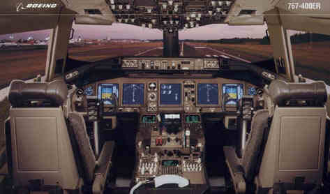 B767-400 Cockpit