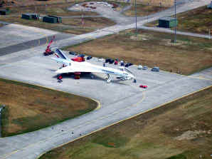 Luftbild - Concorde auf letzter Parkposition
